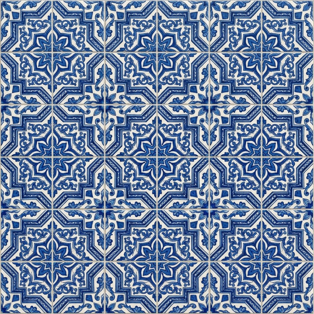 Moroccan Blue Motif