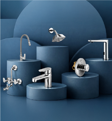 Premium Bath Fittings Collection at Karthika Granite & Sanitaryware